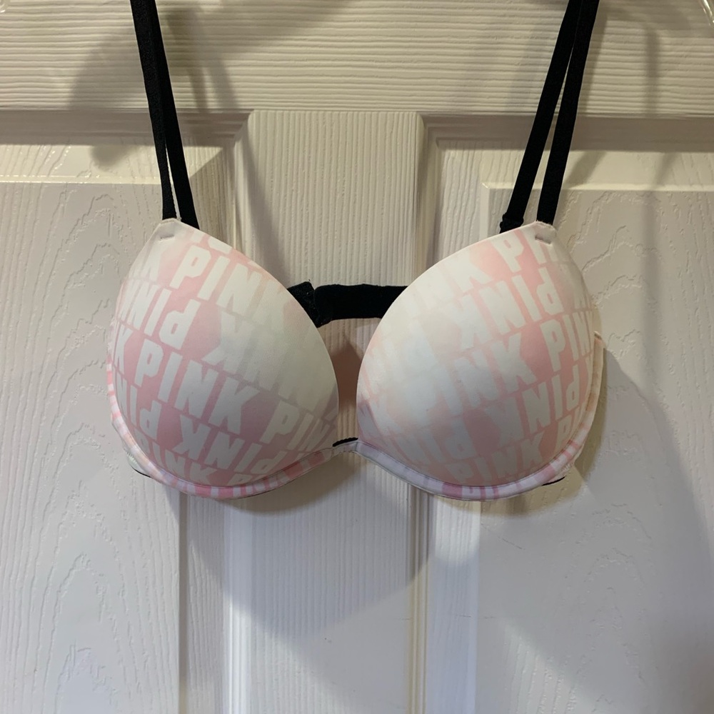 Victoria's Secret Pink and Black Bra